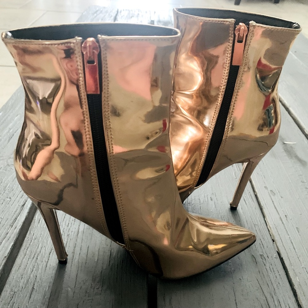 🌟🌟Anne Michelle Metallic Coper MID-boots🌟🌟